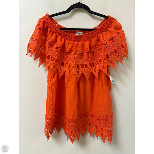 Top Short Sleeve By Clothes Mentor In Orange, Size: 2x