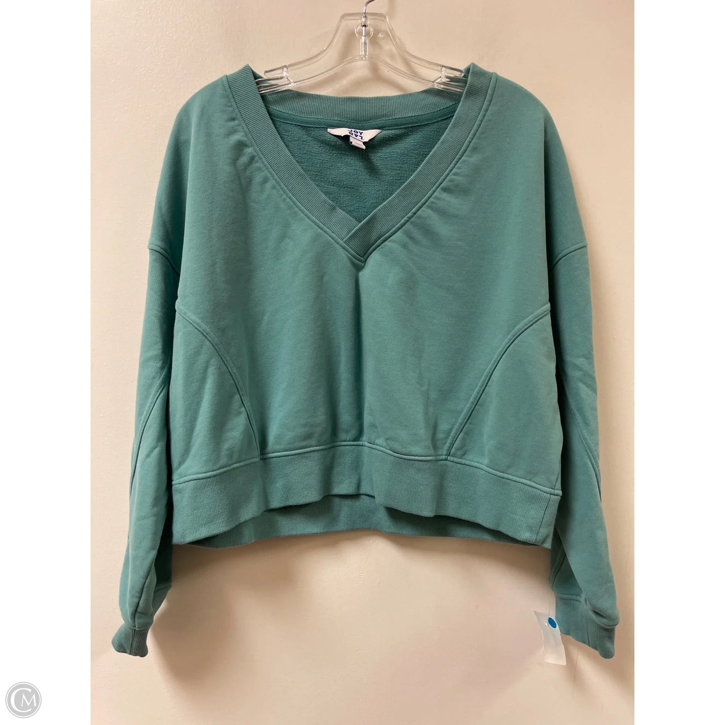 Athletic Sweatshirt Crewneck By Joy Lab In Green, Size: M
