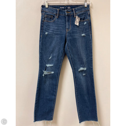 Jeans Straight By Old Navy In Blue Denim, Size: 0