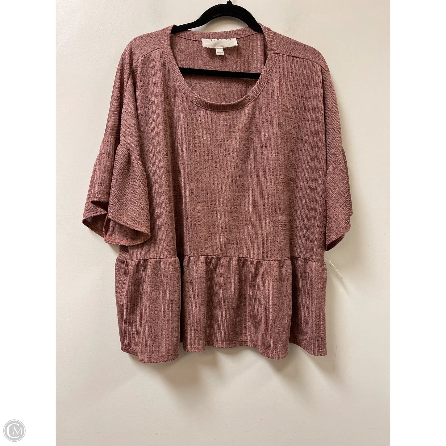 Top Short Sleeve By Clothes Mentor In Pink, Size: 3x