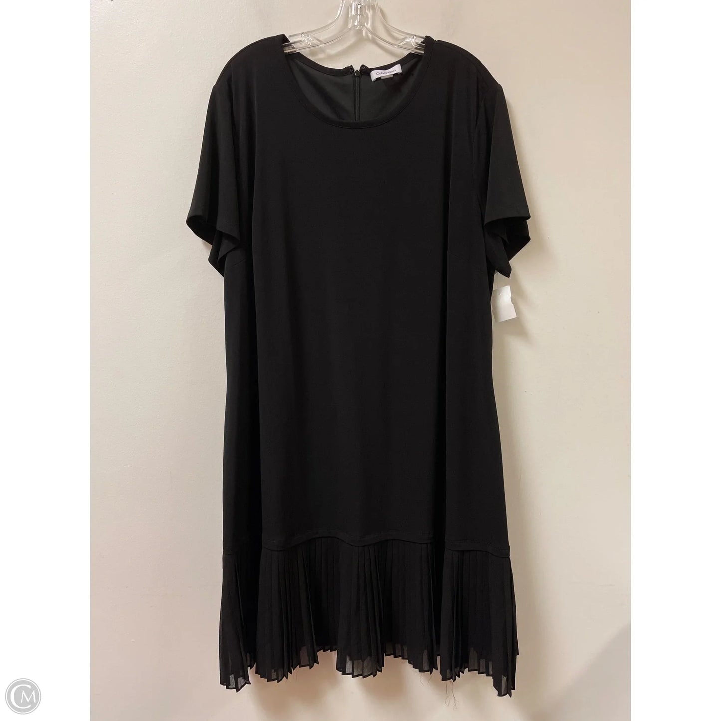 Dress Casual Short By Calvin Klein In Black, Size: 3x