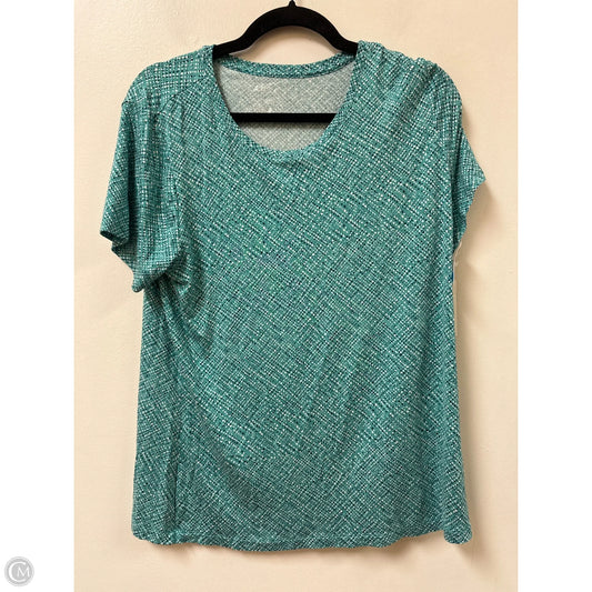 Top Short Sleeve By Apt 9 In Blue, Size: L