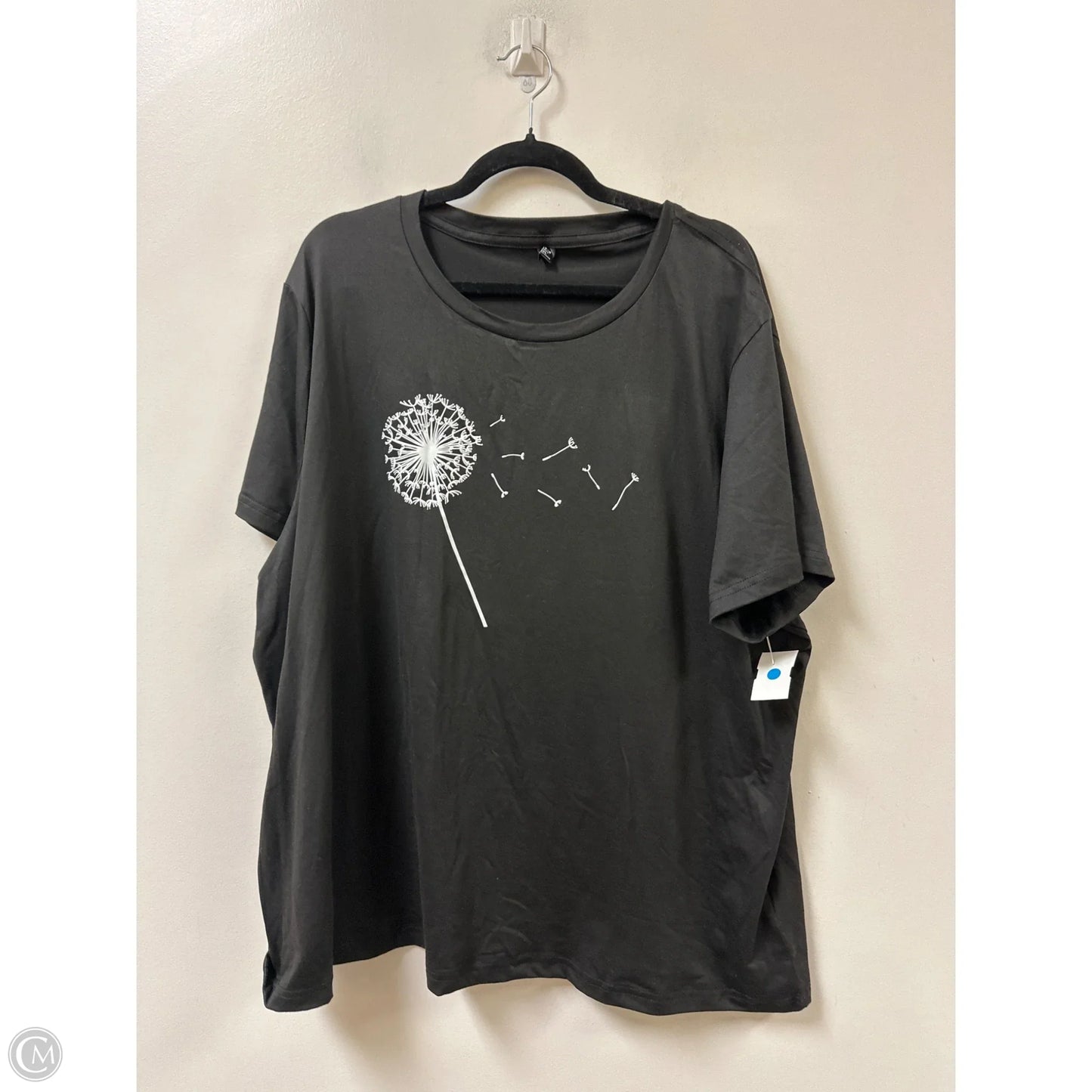 Top Short Sleeve By Shein In Black, Size: 4x