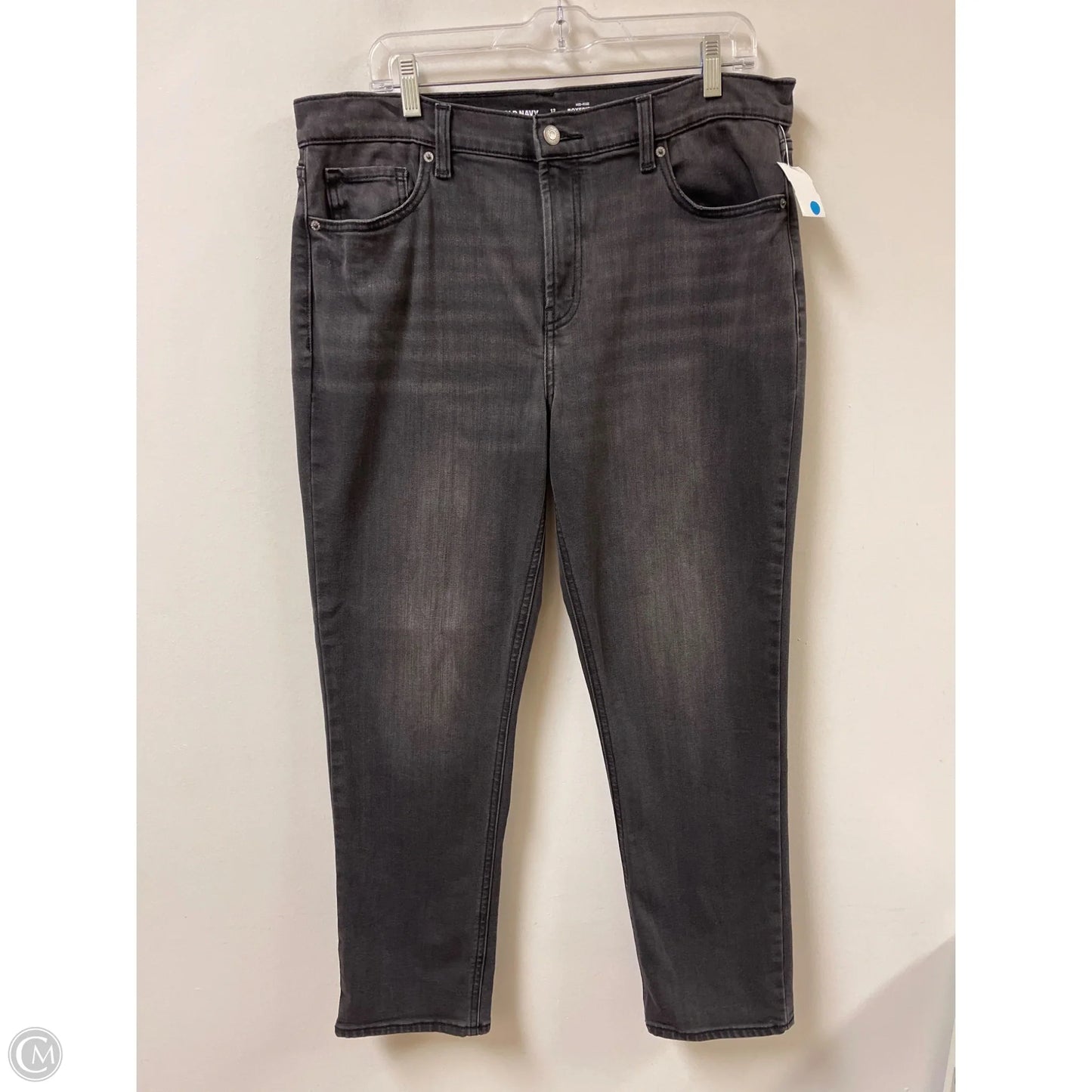 Jeans Boyfriend By Old Navy In Grey Denim, Size: 12