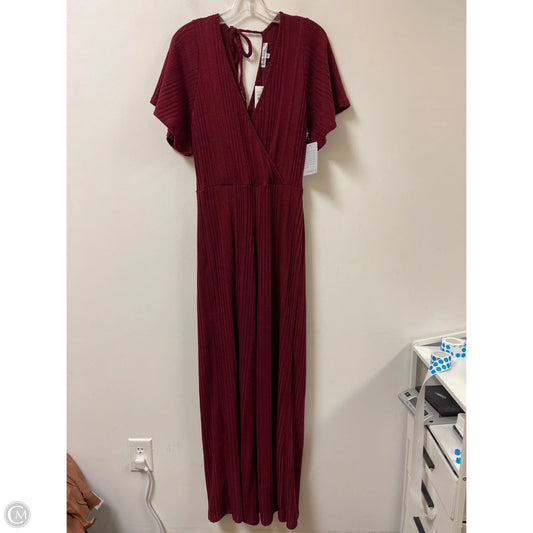 Jumpsuit By Clothes Mentor In Red, Size: Xl