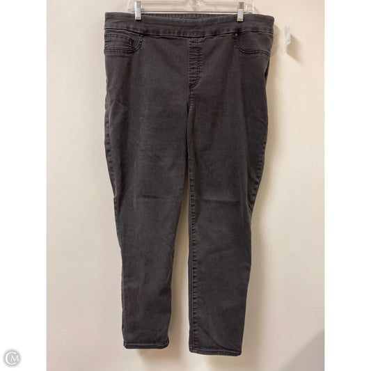 Jeans Skinny By Chicos In Grey Denim, Size: 16