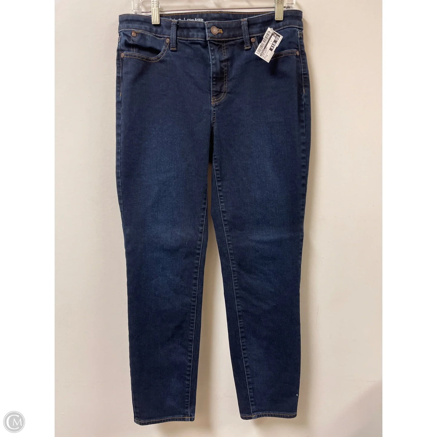 Jeans Skinny By Talbots In Blue Denim, Size: 8