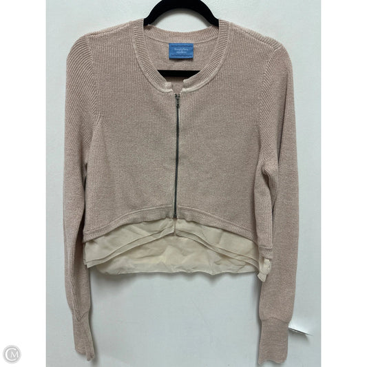 Sweater Cardigan By Simply Vera In Pink, Size: S