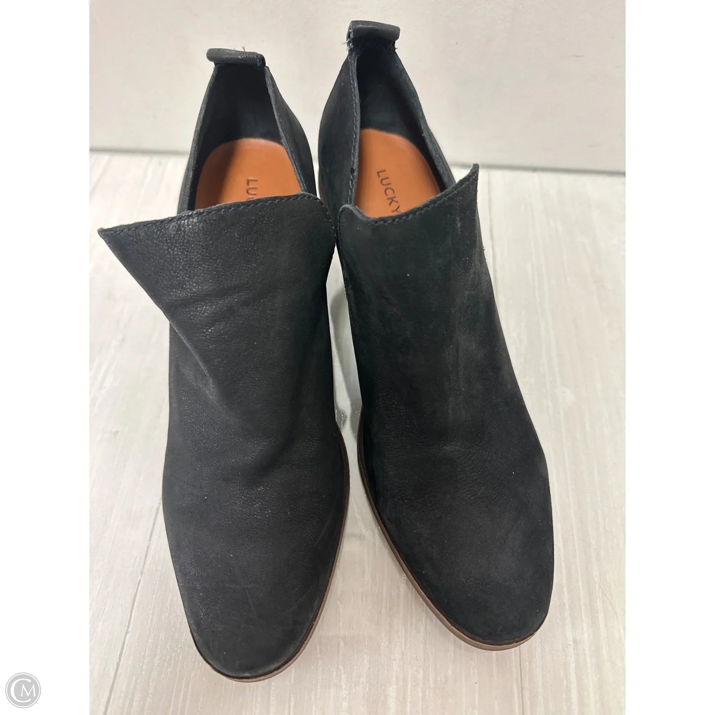 Boots Ankle Heels By Lucky Brand In Black, Size: 8