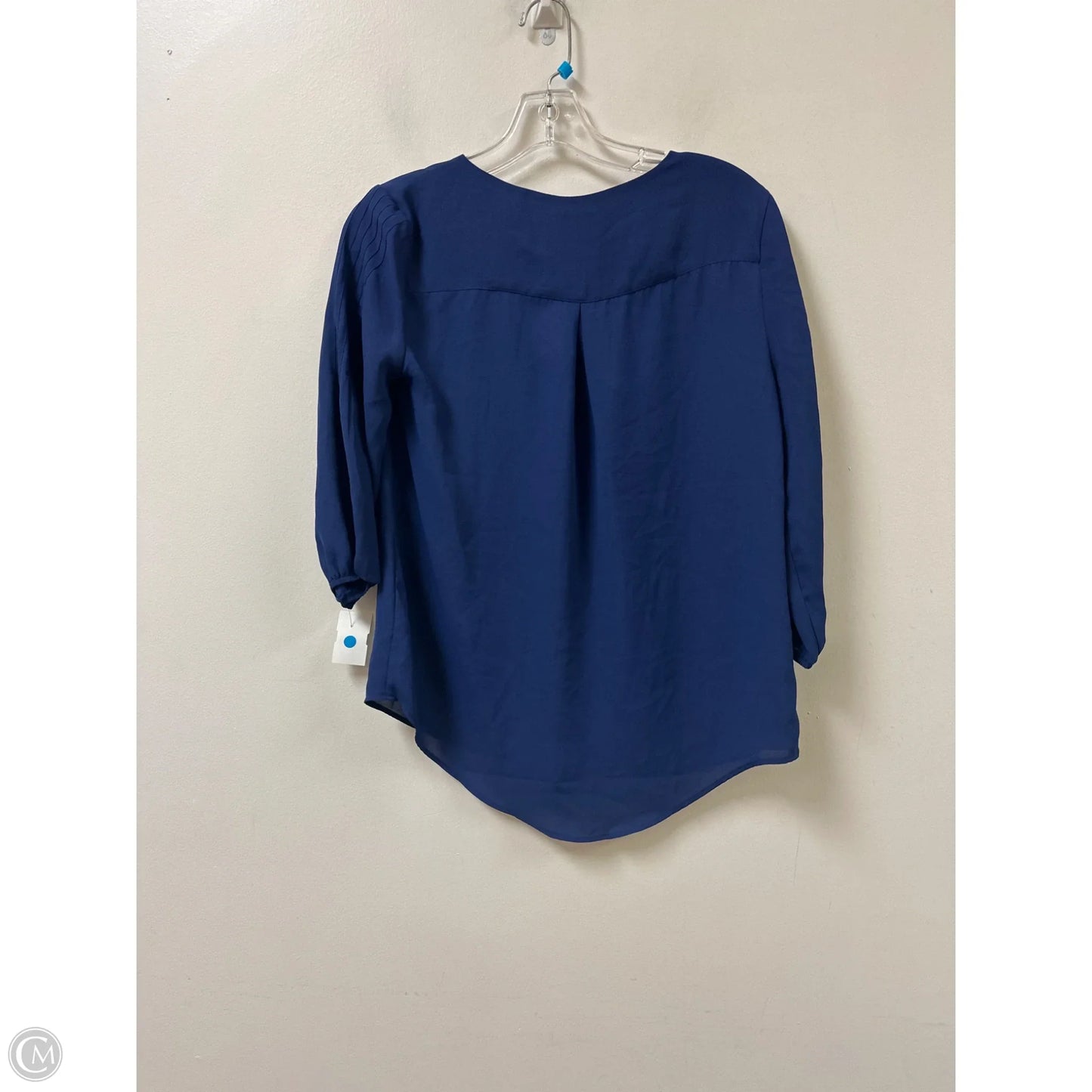 Top Long Sleeve By New York And Co In Blue, Size: Xs
