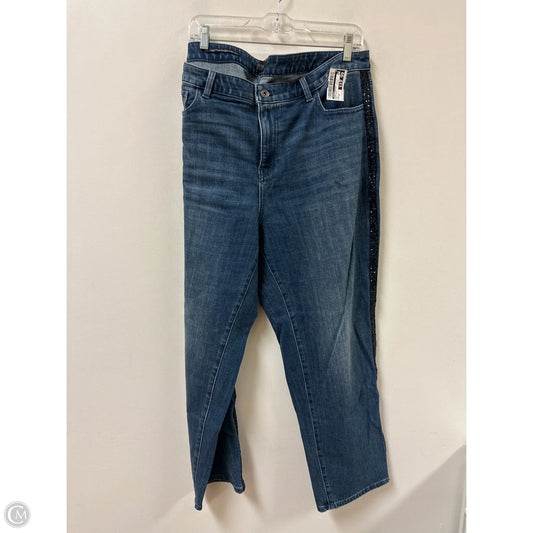 Jeans Straight By Talbots In Blue Denim, Size: 18