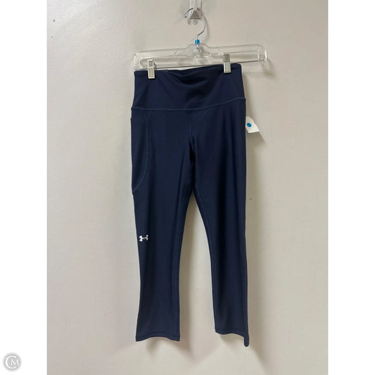Athletic Leggings By Under Armour In Navy, Size: S