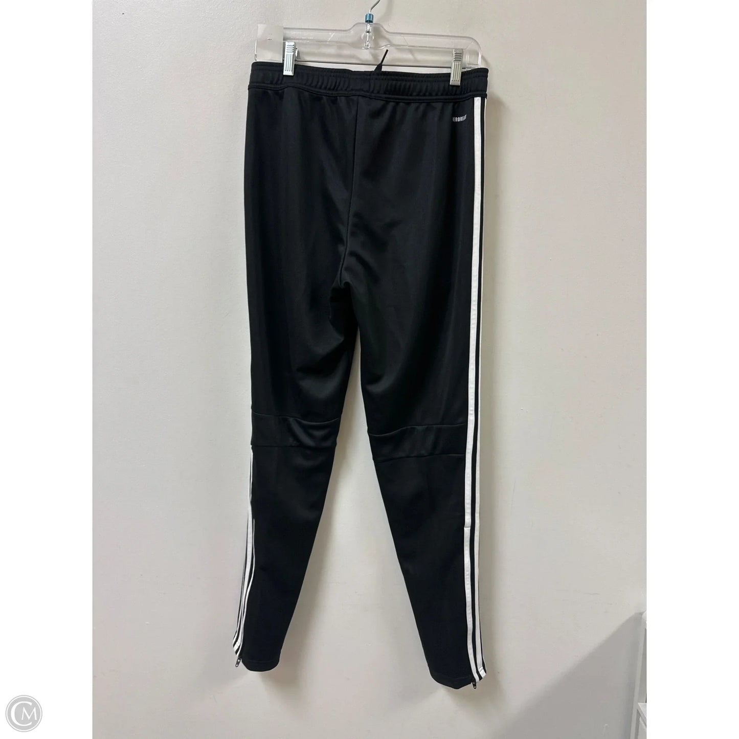 Athletic Pants By Adidas In Black & White, Size: M