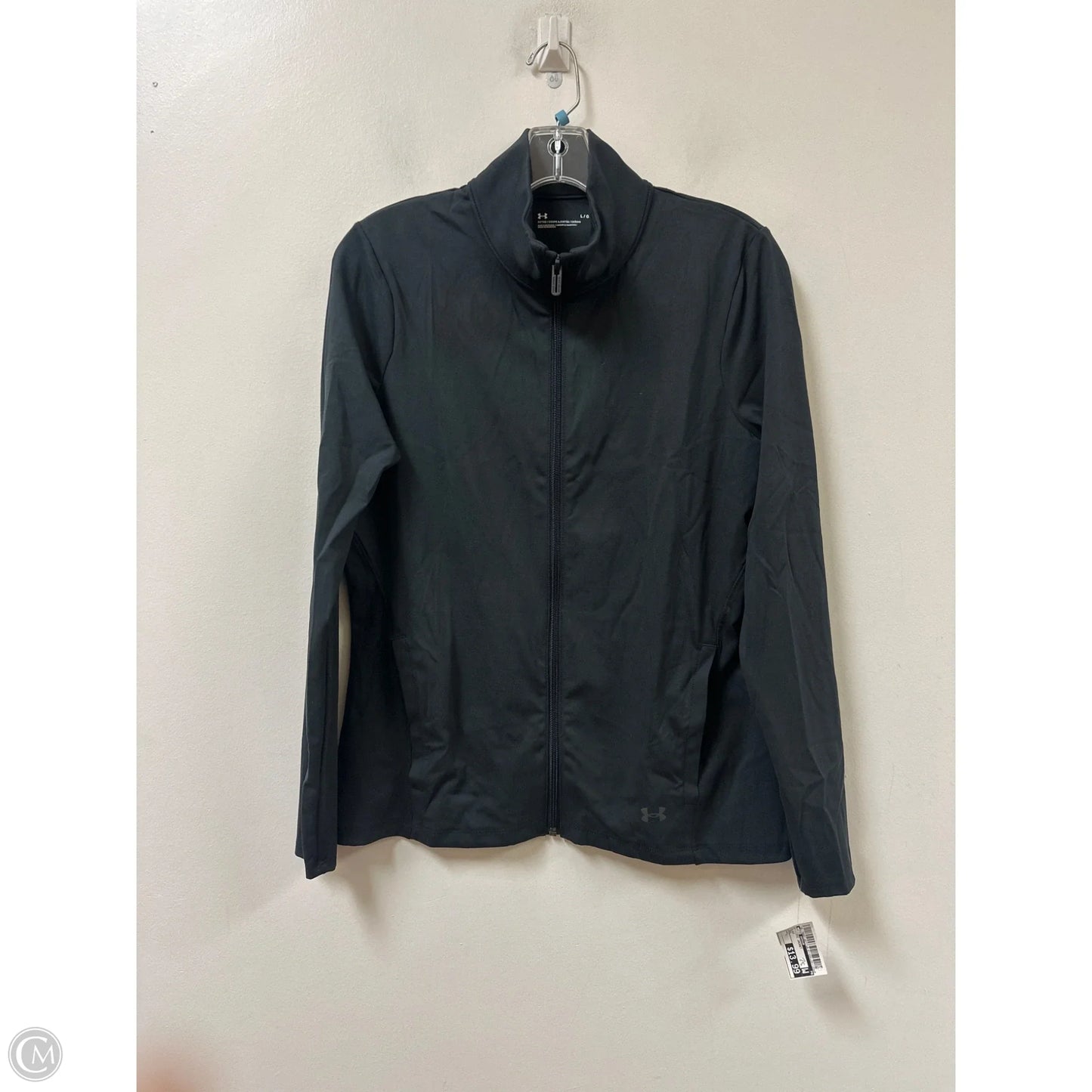 Athletic Jacket By Under Armour In Black, Size: L