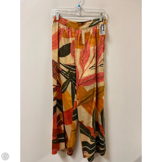 Pants Wide Leg By Anthropologie In Tropical Print, Size: 2p