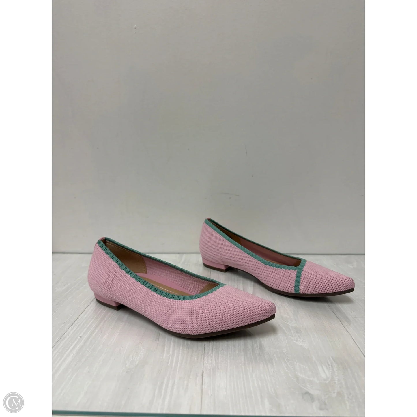 Shoes Flats By Vionic In Green & Pink, Size: 9