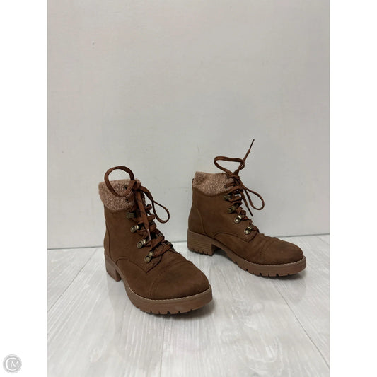 Boots Ankle Flats By Mossimo In Brown, Size: 7