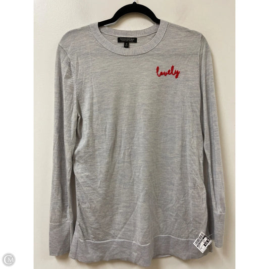 Sweater By Banana Republic In Grey, Size: M