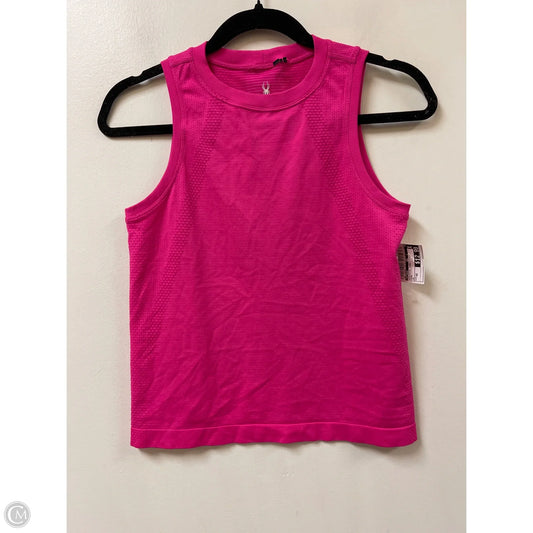 Athletic Tank Top By Spyder In Pink, Size: Xs