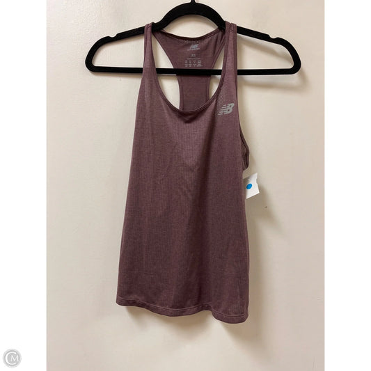 Athletic Tank Top By New Balance In Purple, Size: Xs