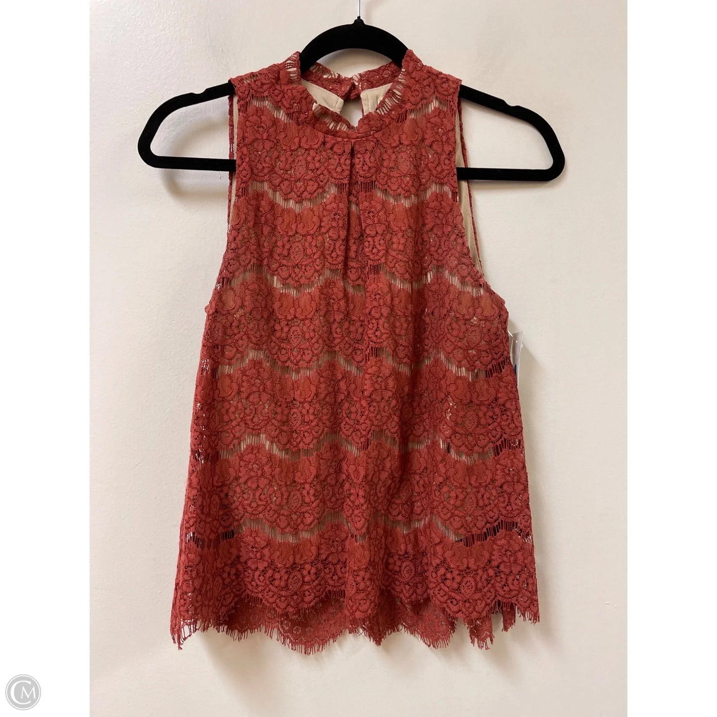 Top Sleeveless By Love Fire In Orange, Size: S