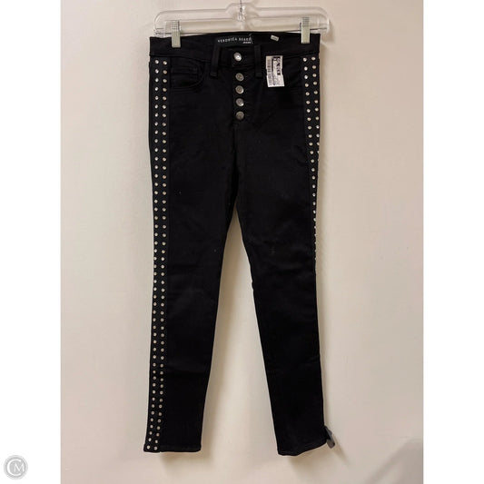 Jeans Skinny By Veronica Beard In Black Denim, Size: 2