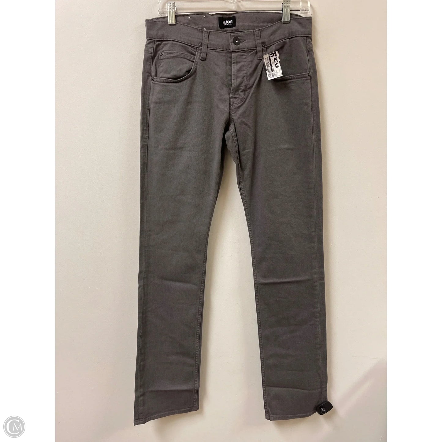 Jeans Straight By Hudson In Grey Denim, Size: 8