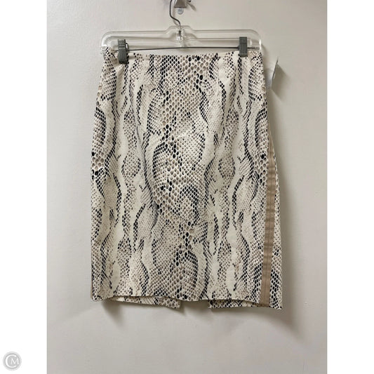 Skirt Midi By White House Black Market In Snakeskin Print, Size: 2