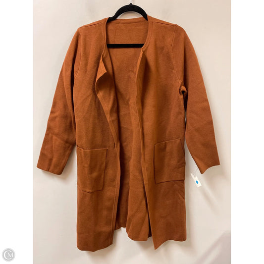 Sweater Cardigan By Clothes Mentor In Brown, Size: M