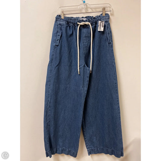 Pants Wide Leg By Loft In Blue Denim, Size: 4