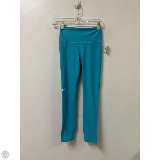 Athletic Leggings By Under Armour In Blue, Size: Xs