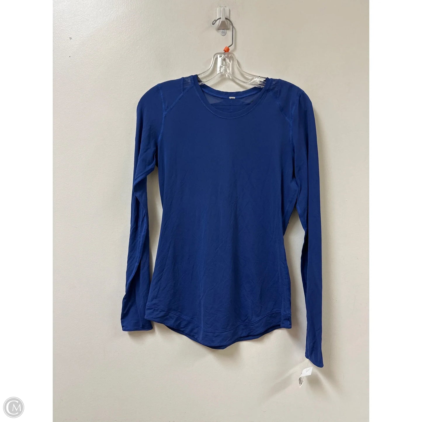 Athletic Top Long Sleeve Crewneck By Lululemon In Blue, Size: S