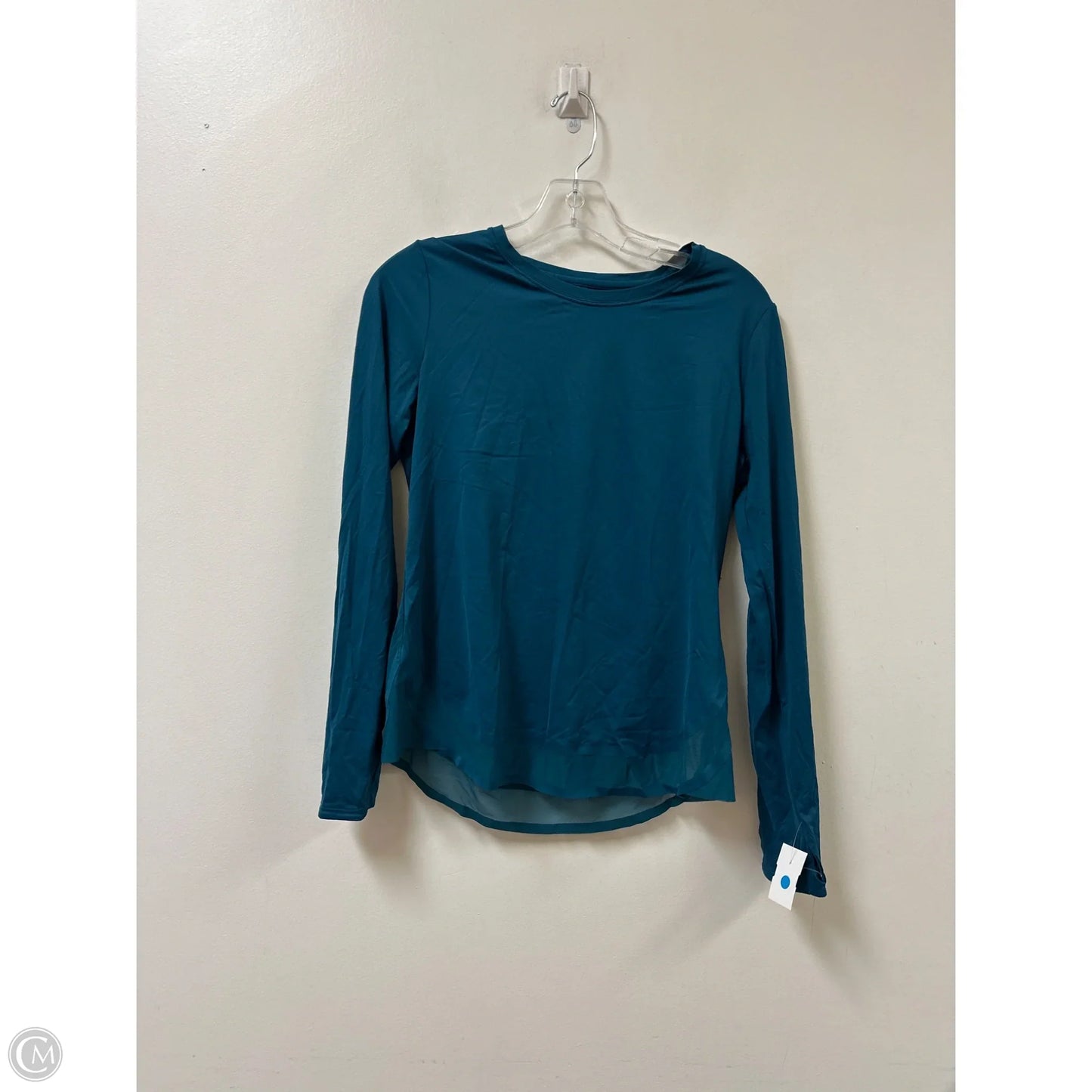 Athletic Top Long Sleeve Crewneck By Athleta In Teal, Size: S