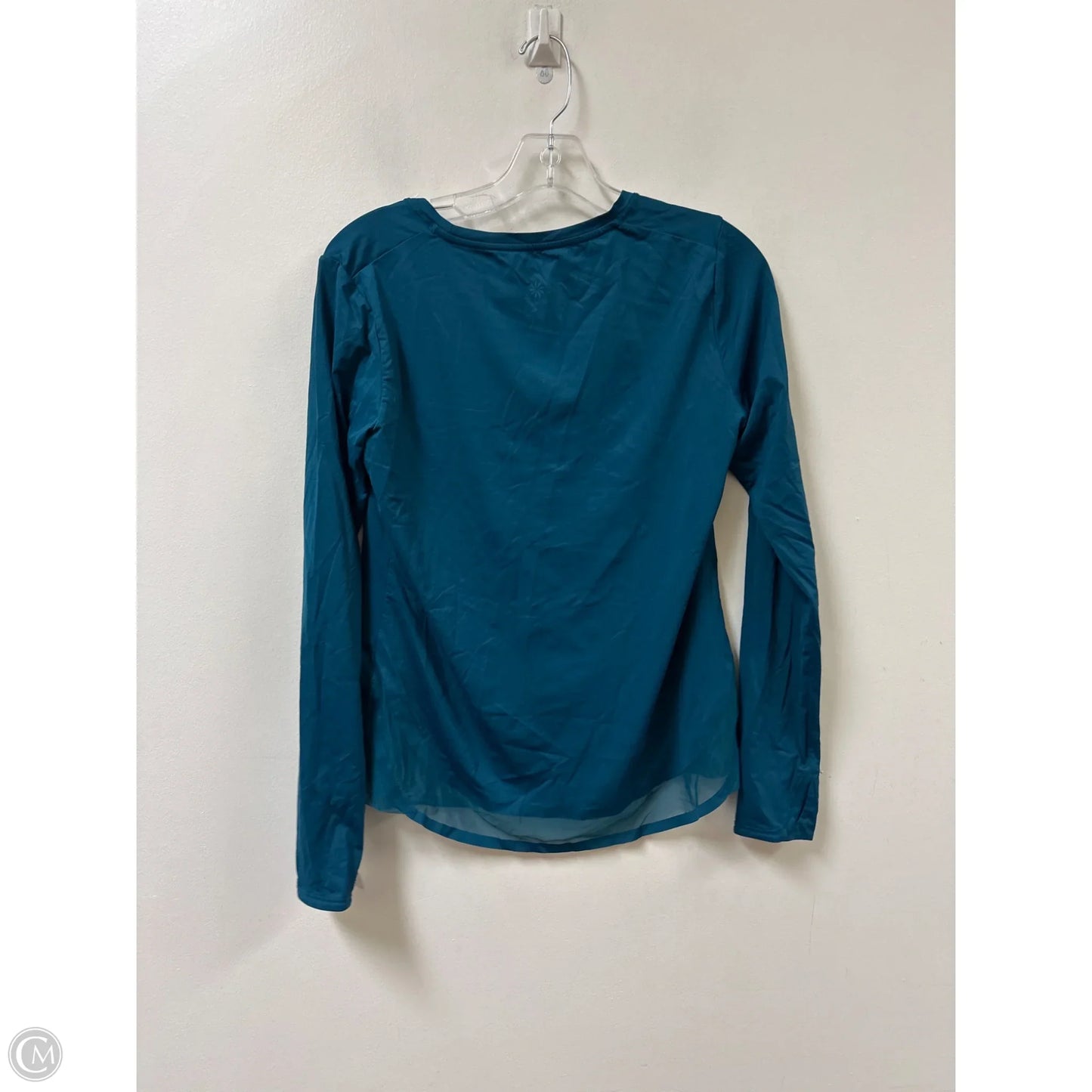 Athletic Top Long Sleeve Crewneck By Athleta In Teal, Size: S
