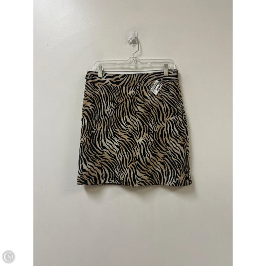 Athletic Skort By Chicos In Black & Brown, Size: 6