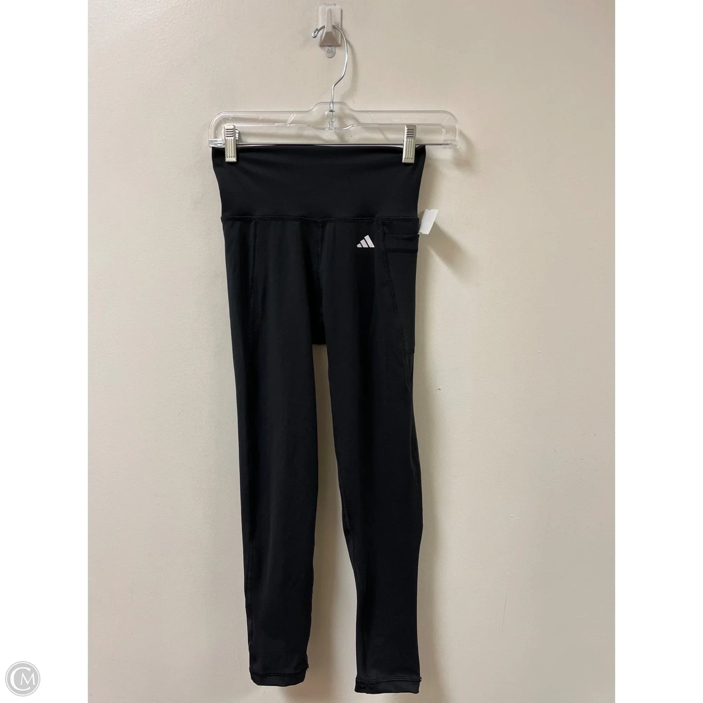 Athletic Leggings By Adidas In Black, Size: S