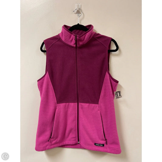 Vest Fleece By Lands End In Purple, Size: M