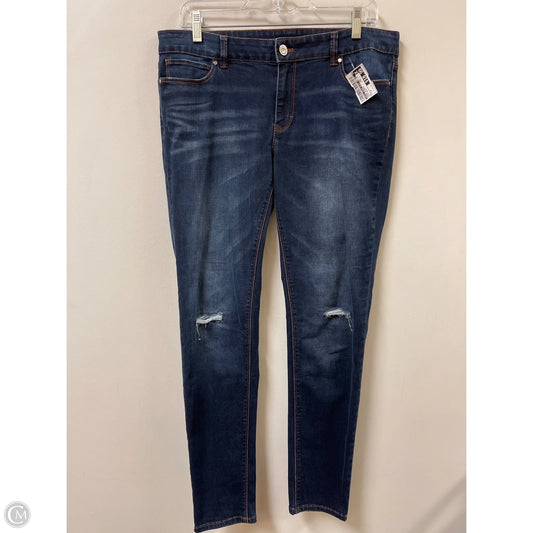Jeans Skinny By White House Black Market In Blue Denim, Size: 8