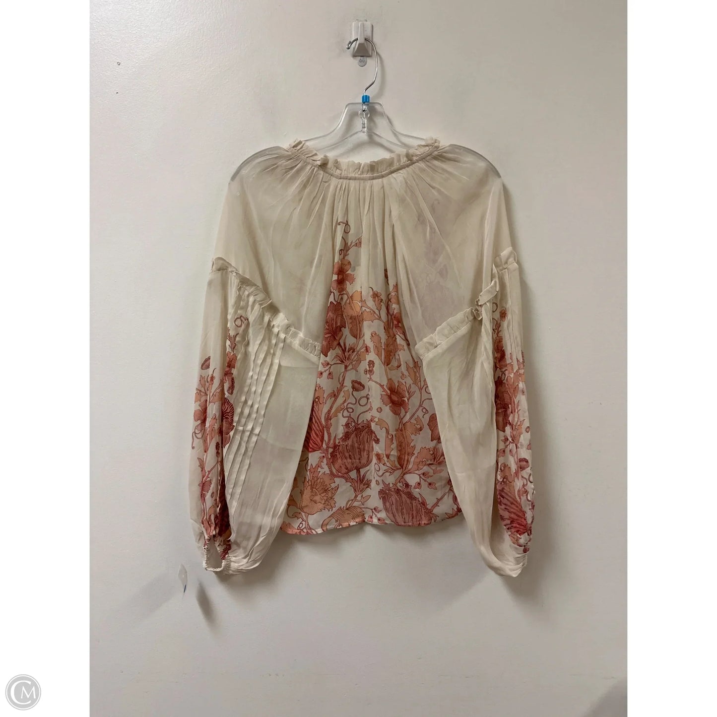 Blouse Long Sleeve By Florence Balducci In Cream, Size: Xxs