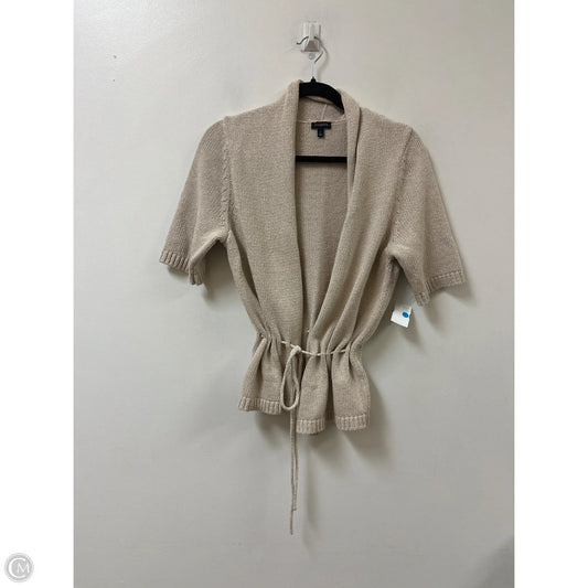 Sweater Cardigan By Talbots In Cream, Size: L