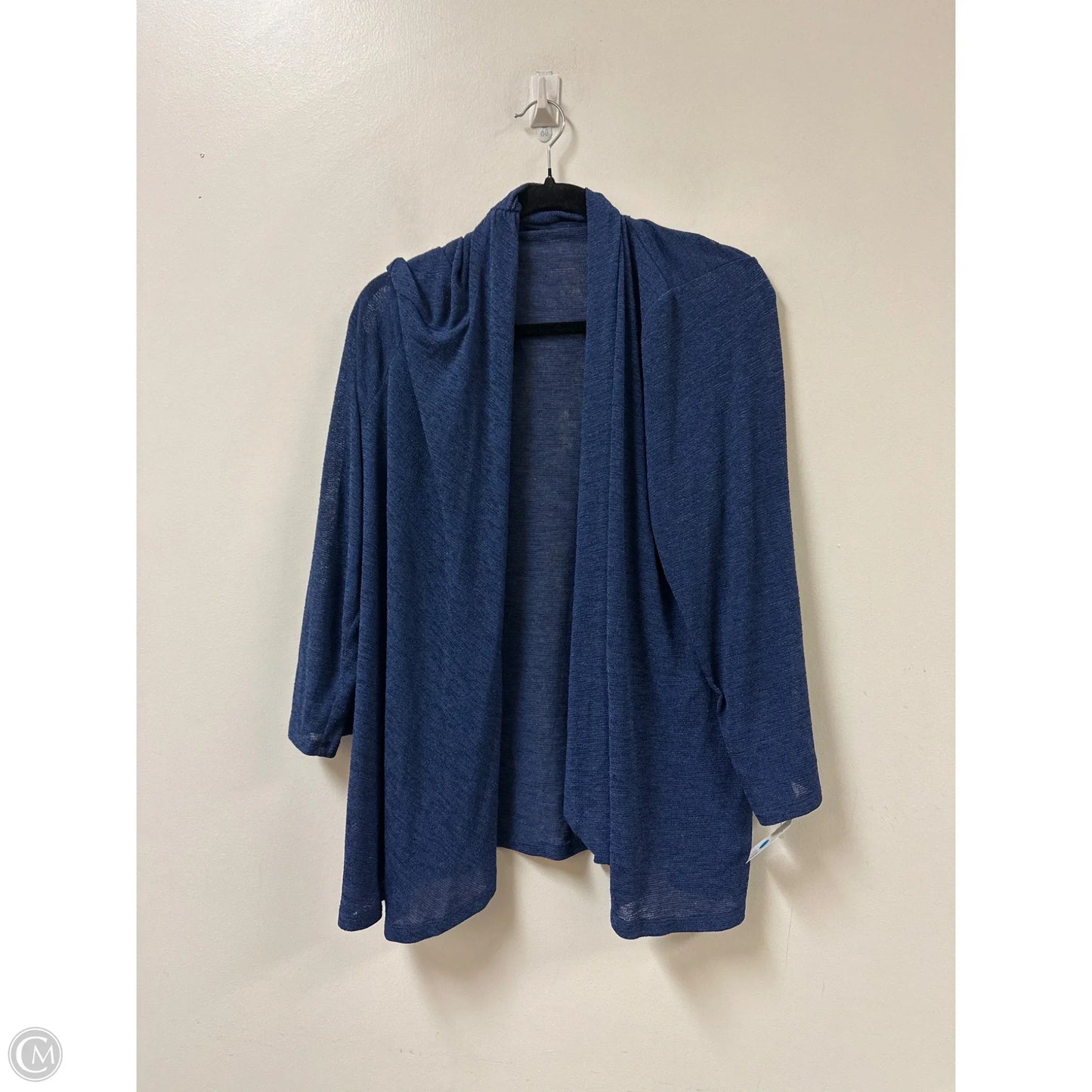 Sweater Cardigan By Kasper In Blue, Size: Xl