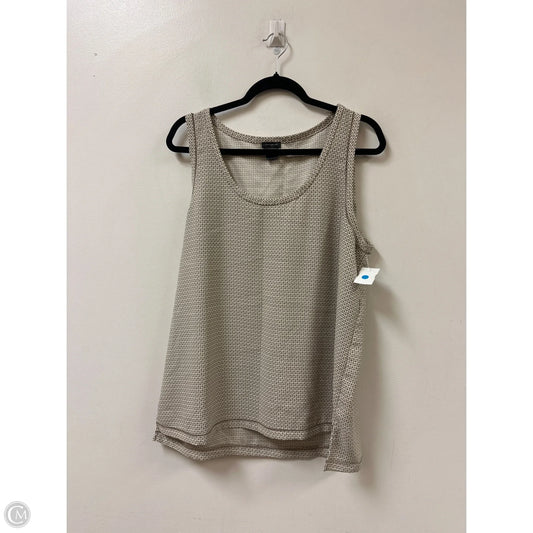 Top Sleeveless By Ann Taylor In Cream, Size: Xl
