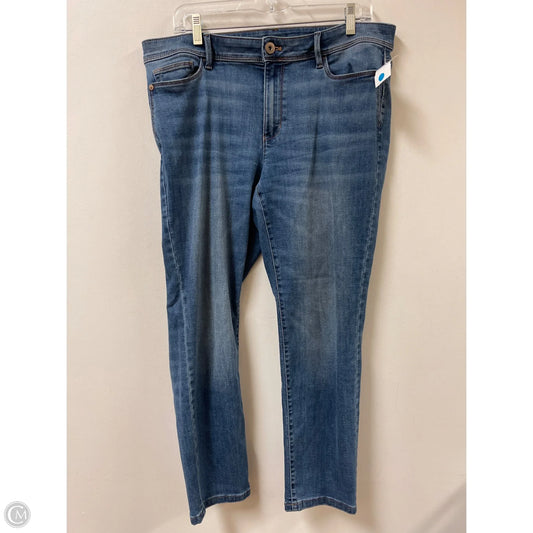 Jeans Skinny By J. Jill In Blue Denim, Size: 12