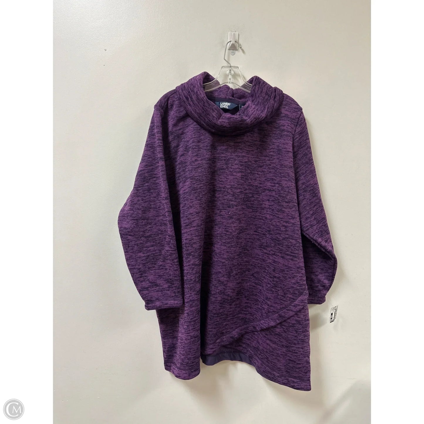 Top Long Sleeve By Lands End In Purple, Size: 3x