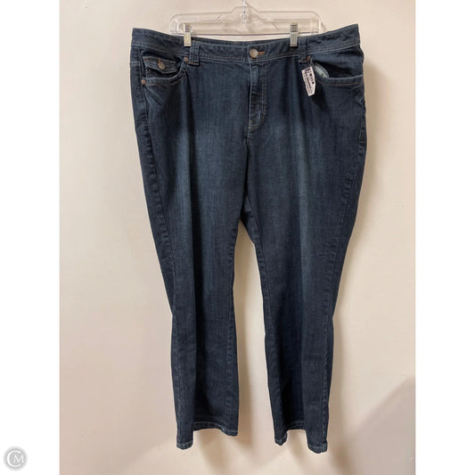 Jeans Boot Cut By Avenue In Blue Denim, Size: 22