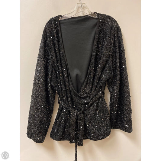 Top Long Sleeve By Shein In Black, Size: 4x