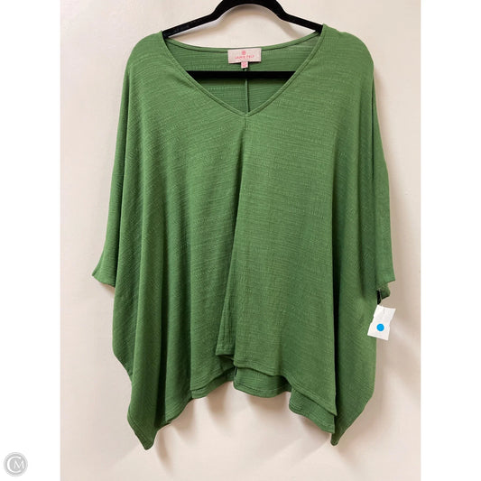 Top Short Sleeve By Laurie Felt In Green, Size: S