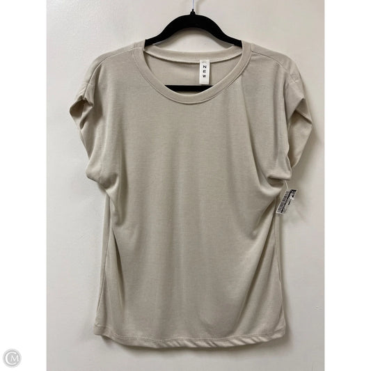 Top Short Sleeve By Clothes Mentor In Cream, Size: S