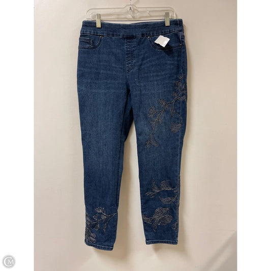 Jeans Skinny By Chicos In Blue Denim, Size: 8