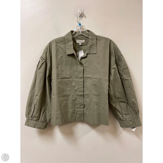 Blouse Long Sleeve By Habitual In Green, Size: S